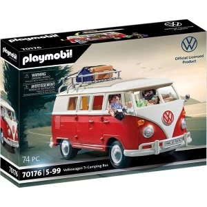 Image of Playmobil Volkswagen T1 Camping Bus Playset