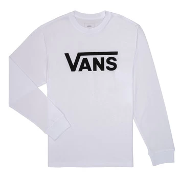 Image of Vans BY VANS CLASSIC LS boys's in White - Sizes 8 / 10 years,10 / 12 years,12 / 14 years,16 years