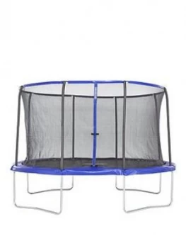 Image of Sportspower 13ft X 9ft Oval Trampoline With Easi-Store Folding Enclosure