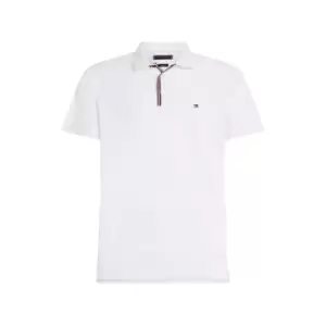 Image of Tommy Hilfiger Rwb Placket Tipping Reg Polo - White