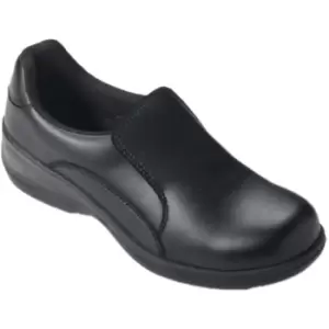 Image of Womens/Ladies Comfort Grip Slip-On (2 uk) (Black) - Black - Dennys