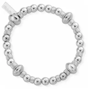 Image of ChloBo SBTDISC Womens Twisted Disc Filler Bracelet Jewellery