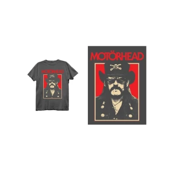 Image of Motorhead - Lemmy RJ Unisex Medium T-Shirt - Grey