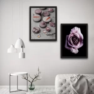 Image of Macrose Set Multicolor Decorative Framed Painting (2 Pieces)