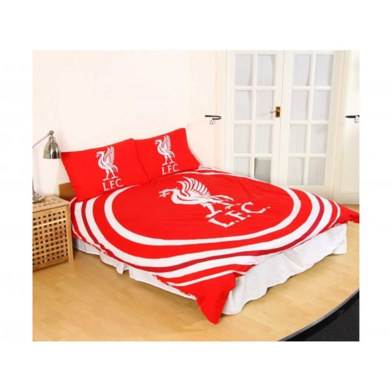 Image of Liverpool FC Pulse Reversible Duvet Set in Red Size: Double Red Unisex Double