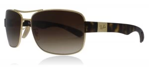 Image of Ray-Ban RB3522 Sunglasses Gold 001/13 64mm