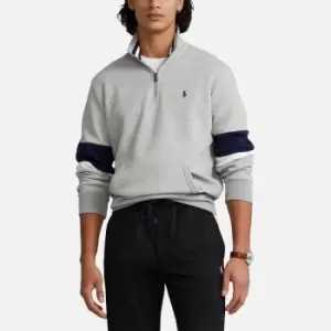 Image of Polo Ralph Lauren Mens Double Knit Mesh Sweatshirt - Andover Heather - M
