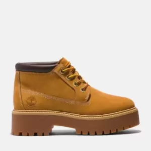 Image of Stone Street Timberland Premium Platform Waterproof Chukka For Her In Yellow, Size 4