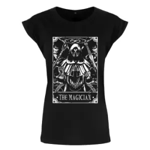 Image of Deadly Tarot Womens/Ladies The Magician T Shirt (S) (Black)