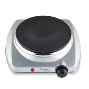 Image of Tower PT15003 1400W Presto Single Hob - Stainless Steel