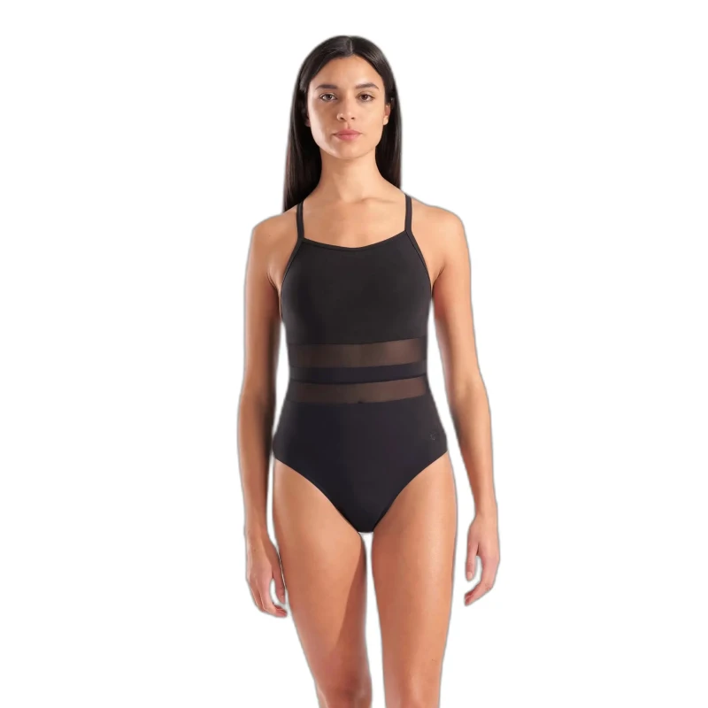 Image of Womens 1 Piece swimsuit Arena Mesh Equals Noir Female 38