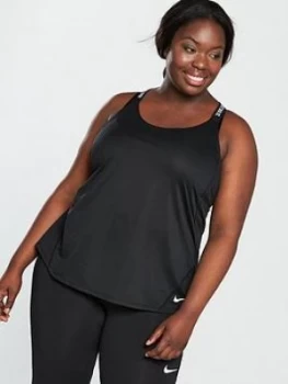 Image of Nike Training Elastika Tank Top Curve Black Size 18 201X Women