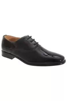 Image of Patent Leather Lace-Up Oxford Tie Dress Shoes