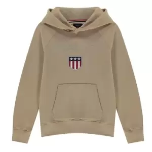 Image of Gant Shield Logo Hoodie - Beige