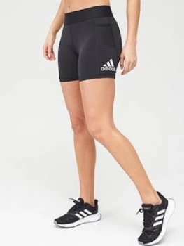 Image of adidas AlphaSkin Short, Black, Size S, Women