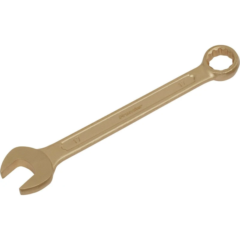 Image of Loops 17mm Non-Sparking Combination Spanner - Open-End & 12-Point WallDrive Ring Multi