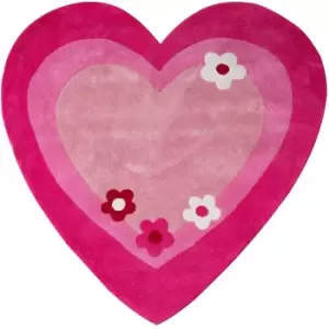 Image of Premier Housewares Kids Love Heart Rug