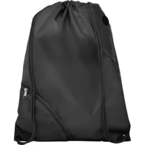 Image of Bullet Oriole Duo Pocket Drawstring Bag (One Size) (Solid Black)