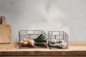 Image of Nkuku Inkollu Storage Basket Kitchen Storage Gold Small