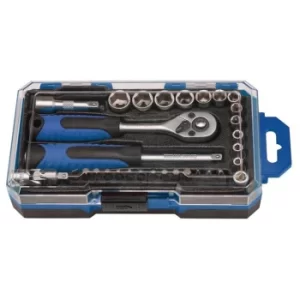 Image of Draper Socket Set, 1/4" Sq. Dr. (35 Piece)