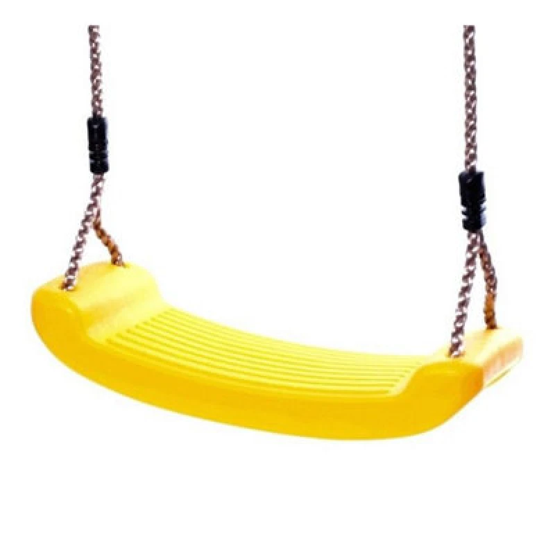 Image of Rebo Swing Seat With Adjustable Ropes - Yellow