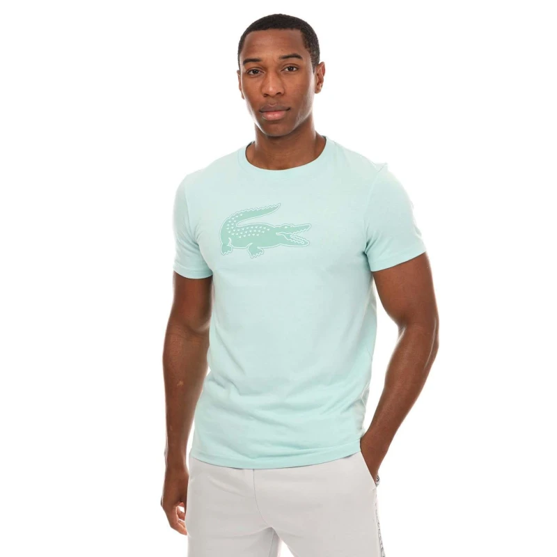 Image of Lacoste SPORT 3D Print Crocodile Jersey T-Shirt - Green Green XS