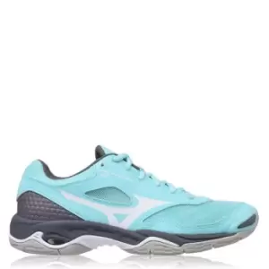 Image of Mizuno Wave Phantom 2 Netball Trainers - Blue