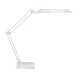Image of Lampe de bureau metal/plastique blanc hauteur maxi. 450 mm pied avec LED