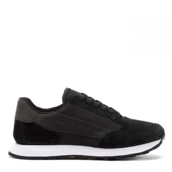 Image of Armani Exchange Contrast Sole Runner Trainers Black Size 11 Men