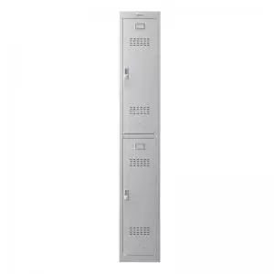 Image of Phoenix PL Series PL1230GGE 1 Column 2 Door Personal Locker in Grey