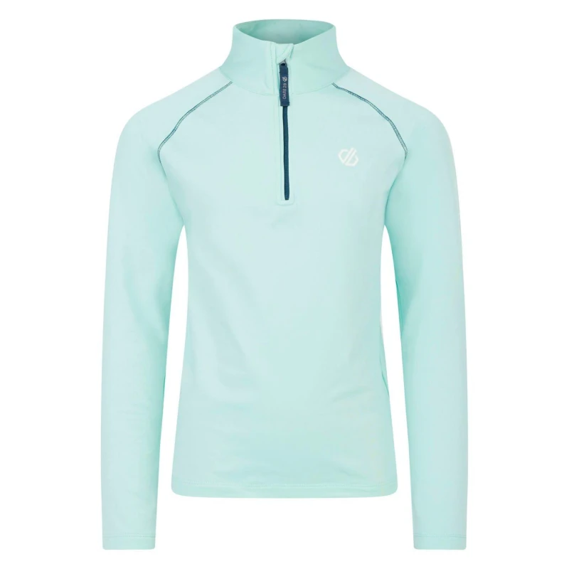 Image of Dare 2b Boys Consist II Core Stretch Half Zip Ski Sweater 7-8 Years - 25' Chest (64cm) Water Ballet DKL369-1F6-7