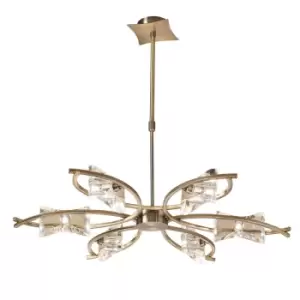 Image of Kromo Telescopic Convertible To Semi Flush 6 Light G9, Antique Brass