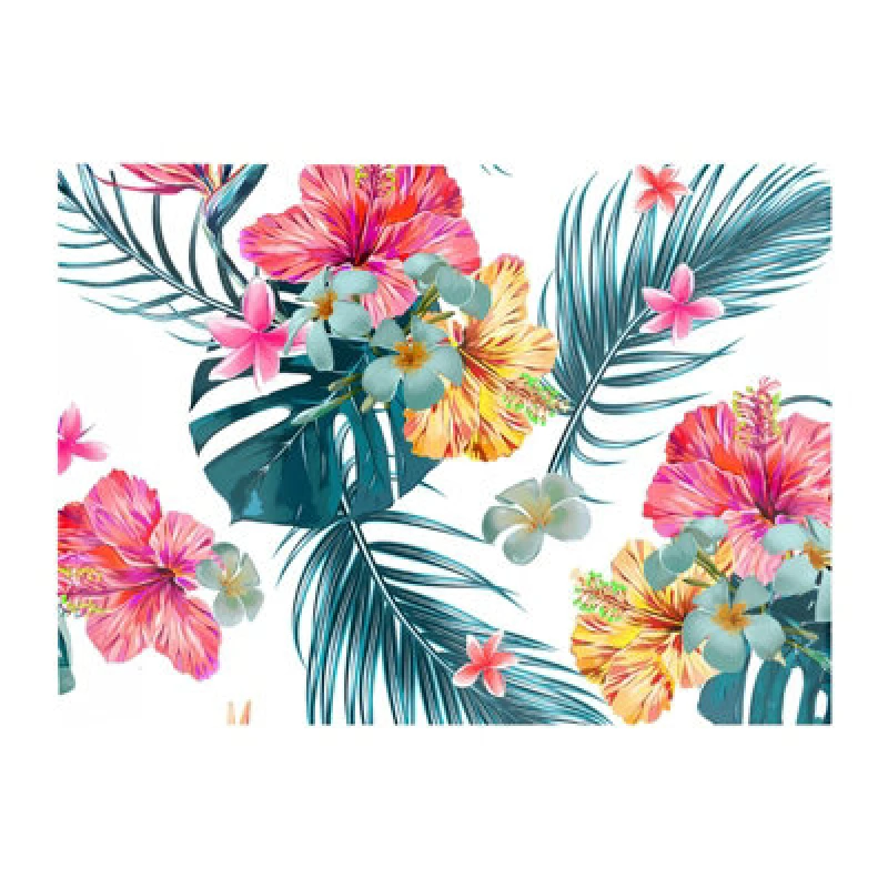 Image of Warren Reed Designer Spring Summer Flowers Glass Chopping Board