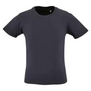 Image of SOLS Childrens Kids Milo Organic T-Shirt (6 Years) (French Navy)