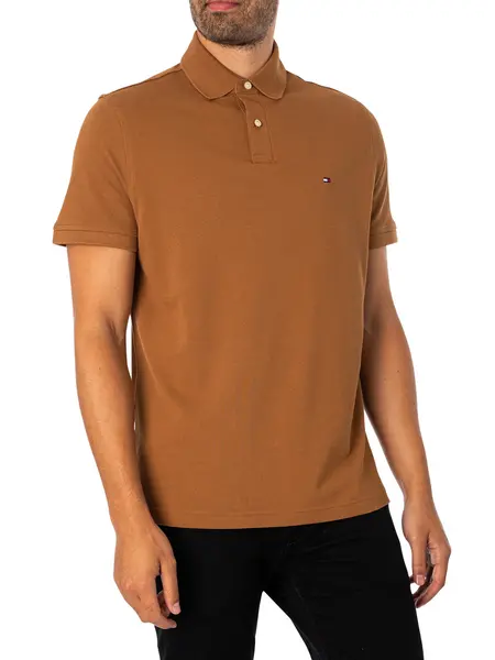 Image of Tommy Hilfiger 1985 Regular Polo Shirt Desert Khaki S