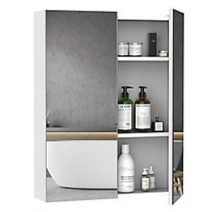 Image of HOMCOM Mirror Cabinet White 870 mm x 125mm x 660 mm