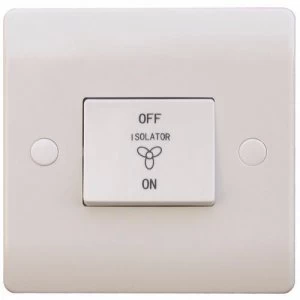 Image of ESR Sline 10A White 1G 3 Pole 230V Electric Fan Isolator Switch
