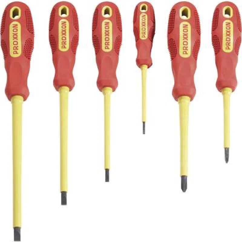 Image of Proxxon 6 Piece Vde Insulated Screwdriver Set Phillips & Slotted