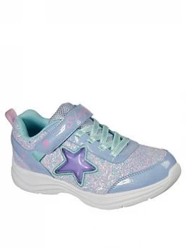 Image of Skechers Glimmer Kickes Starlet Trainer - Lavender , Lavender, Size 2 Older