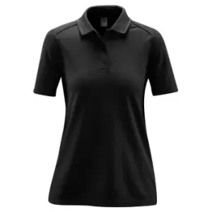 Image of Stormtech Womens/Ladies Endurance HD Polo Shirt (S) (Black/Dolphin)