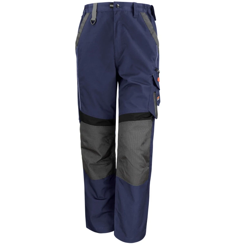 Image of Result Result Men Technical Work Trousers in Navy Size: Medium Navy M Male 5063470448531