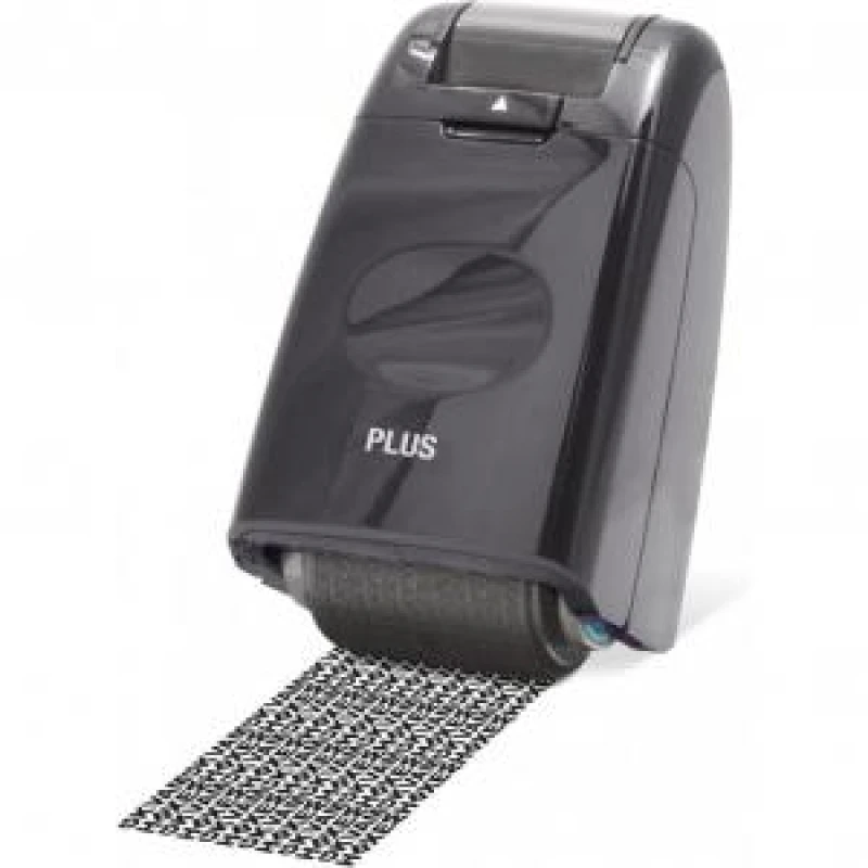 Image of Plus by Pentel Plus By Pentel Guard Your ID Camouflage Self-Inking Roller Stamp With Refill Black 59144 59144