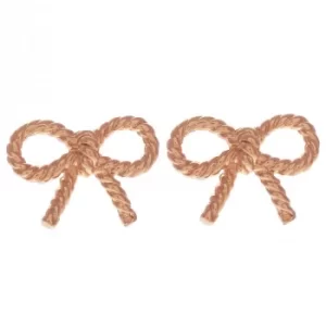 Image of Ladies Olivia Burton Rose Gold Plated Sterling Silver Vintage Bow Earrings