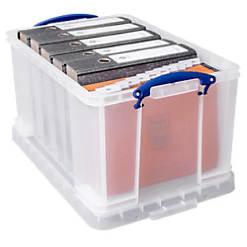 Image of Fellowes Prostore Storage Box 48L (in Outer Carton), Clear 7730901