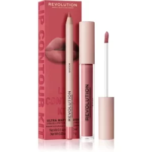 Image of Makeup Revolution Lip Contour Kit Lip Set Queen Shade