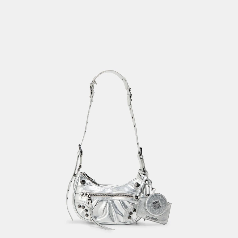 Image of Steve Madden Glowing Cross Body Bag Silver female One Size
