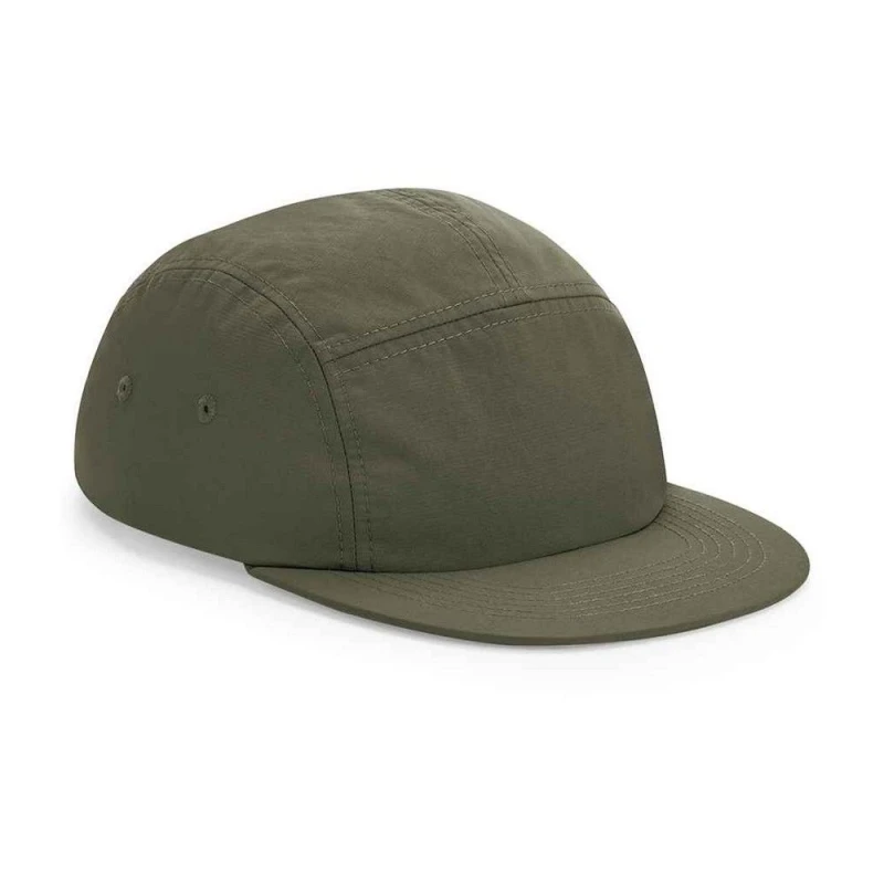Image of Beechfield Beechfield Men 5 Panel Camper Cap in Dark Olive Dark Olive One Size Male 5063300480045