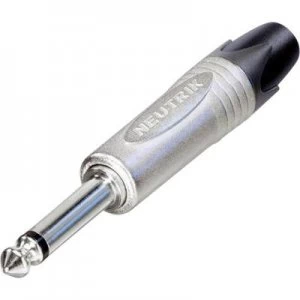 Image of Neutrik NP2X 6.35mm audio jack Plug, straight Number of pins: 2 Mono Silver