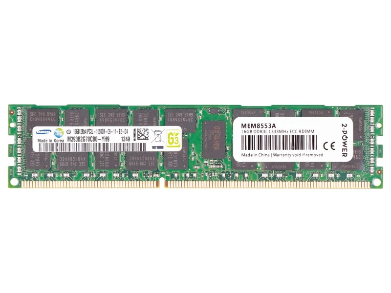 Image of 2-Power 16GB DDR3 1333MHz RDIMM LV Memory