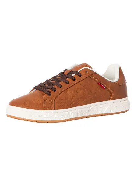 Image of Levis Piper Trainers Medium Brown 11 UK